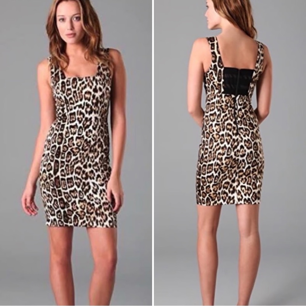 Alice + Olivia Nicola Leopard Dress